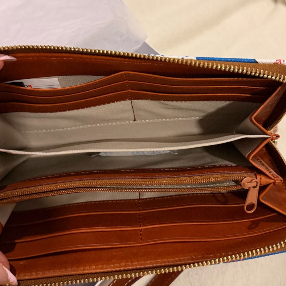 Dooney & Bourke Blue Dodgers Wallet - Picture 9 of 14